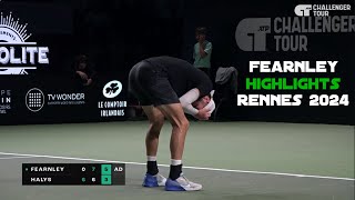 Jacob Fearnley Saves CHAMPIONSHIP POINTS to Win in Rennes Highlights from His Run [upl. by Eoj788]