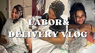 LABOR amp DELIVERY VLOG   REAL  RAW NO EPIDURAL INDUCED AT 37 WEEKS  First Time Teen Mom [upl. by Frieder424]