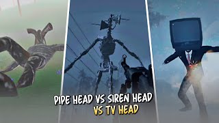 Pipe Head vs Siren Head vs Tv Head  Comparation [upl. by Nawotna]