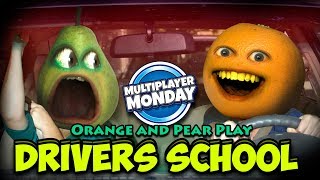 Annoying Orange and Pear play Driving Simulator 2017 Multiplayer Monday [upl. by Eirelam272]