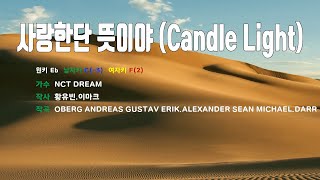 은성 반주기 사랑한단뜻이야Candle Light  NCT DREAM [upl. by Aillemac552]