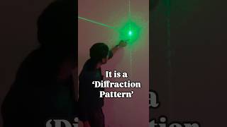 I did diffraction with my hair and laser in classroom shortsfeedshorts class12physicsdiffraction [upl. by Klein]