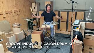 Groove Industries Cajon Drum Kit [upl. by Ekle]