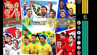 PES 2013  Gudpley Patch Season 202425 V1 WINTER PC  DOWNLOAD [upl. by Joella]