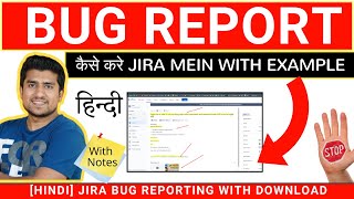 Bug Report कैसे करे JIRA Mein  JIRA Bug Report with Template [upl. by Ellenrahs295]