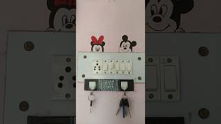 Mickey and Minnie Mouse wall painting viral wallart switchboardpainting taubatauba trending [upl. by Ojoj497]