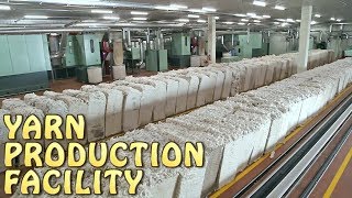 Yarn Manufacturing Process  Cotton  How its Made [upl. by Ymmaj]