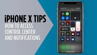 iPhone X Tips  Access Notifications and Control Center [upl. by Seyler]