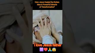 How Jesus Healed A Powerfull Miracle 😱 jesus shortsfeed [upl. by Relyhcs111]