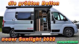 Wohnmobil Neuheiten 2022 🔥 Sunlight Cliff 600 RT Adventure Edition❗️KastenwagenCamper Test Roomtour [upl. by Rairb]