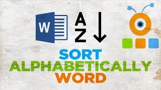 How to Sort Alphabetically in Microsoft Word  How to Put Words in Alphabetical Order in Word [upl. by Acinorej]