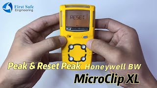 วิธีการดูค่า Peak amp Reset Peak Model  MicroClip XL Gas Detector [upl. by Naaman783]