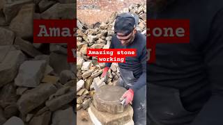 Amazing stone working 😱 shortvideos hardwork reacction [upl. by Itnuahsa]