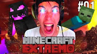 MINECRAFT EXTREMO 1  EXPLORANDO UN MUNDO DESCONOCIDO [upl. by Asher]