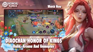 honor of kings diao chan build arcana and gameplay [upl. by Anikas]