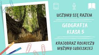 Geografia klasa 5 Krajobraz rolniczy Wyżyny Lubelskiej Uczymy się razem [upl. by Ecnerolf]