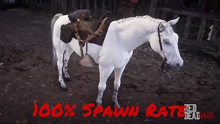 How to get the White Arabian horse to spawn 100 of the time RDR2 [upl. by Berrie]