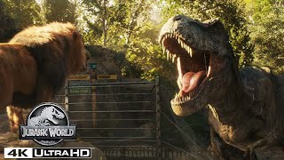 The Top T rex Moments in 4K HDR  Jurassic World [upl. by Ledba]