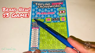 TRYING OUT BRAND NEW 3 TRIPLING BONUS CROSSWORD CALIFORNIA LOTTERY SCRATCHERS SCRATCH OFF [upl. by Eseuqram228]