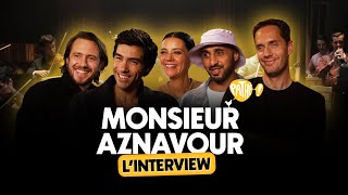 LINTERVIEW  Léquipe de MONSIEUR AZNAVOUR Tahar Rahim Grand Corps Malade [upl. by Ahsatin458]