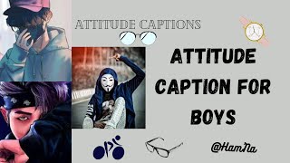 attitude captions for boys [upl. by Avah608]