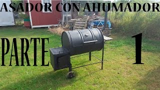 haciendo un asador con ahumador parte 1 empesando el ahumador smoker [upl. by Larina]