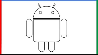 How to draw Android Logo step by step for beginners [upl. by Laureen398]