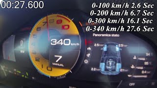 Ferrari 296 GTB 0340 kmh Acceleration 830HP  Faster than LA Ferrari [upl. by Zetra198]