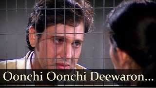 Oonchi Oonchi Deewaron Mein  Govinda  Manisha Koirala  Achanak  Hariharan Songs [upl. by Casabonne]