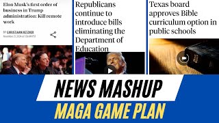 MAGA Game Plan Ending Remote Work Education Cuts and Bible Curriculum in Public Schools [upl. by Ebonee]