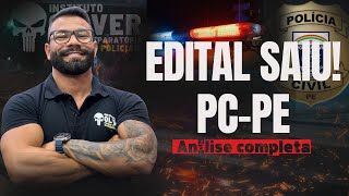 Edital saiu PCPE  Polícia Civil do Pernambuco  Análise completa  Professor Mateus Oliver [upl. by Wiseman791]