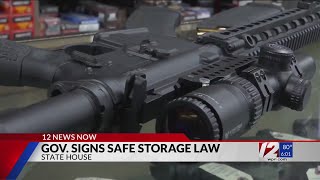 McKee signs safe storage bill into law [upl. by Arvy]