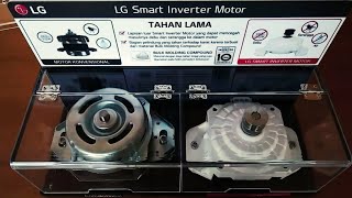 LG SMART INVERTER MOTOR VS CONVENTIONAL MOTOR WASHING MACHINE TOP LOAD [upl. by Jump]