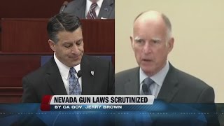 Sandoval responds to Calif governors criticism of Nevada gun laws [upl. by Aldus]