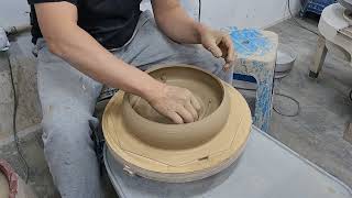 물레배트판을 이용한 도넛 쉽게 만들기 How to make a donut shape easily using a potter’s wheel bat system [upl. by Arakawa367]