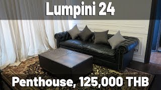 Penthouse Lumpini 24 Bangkok 110 sqm 125000 THB [upl. by Eneleuqcaj]