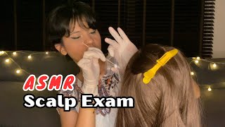 ASMR Scalp Exam eczema  including scalp pH test and taking sample [upl. by Haleemak712]