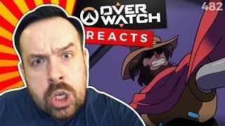 Overwatch Animation Reaction ENEMY MCCREE  Hanzo and McCree take the point [upl. by Driskill]