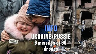 Attaque Massive en Ukraine  6 Missiles et 90 Drones Russes en Un Seul Jour [upl. by Agustin]