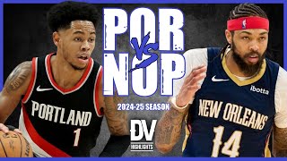 Portland Trail Blazers vs New Orleans Pelicans Full Game Highlights  Nov 04 2024  Regular Season [upl. by Ecnal73]