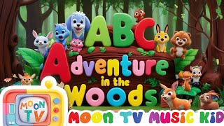 ABC Song in the Woods  Learn the Alphabet with MoonTV  Song for kids [upl. by Ayojal443]