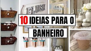 10 ideias simples e baratas para decorar o banheiro com reciclagem  show de artesanato [upl. by Dyana]