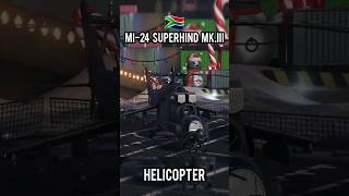 Modern Warships MI24 SUPERHIND MKIII Helicopter 🚁🇿🇦 shorts short game helicopter [upl. by Kussell]