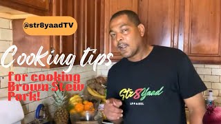 How to make Brown Stew Pork with Butter Beans l Rice N’ Peas l Str8yaad TV [upl. by Ssegrub110]