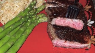 Grilled Rib Eye Steak Recipe [upl. by Lebatsirc485]