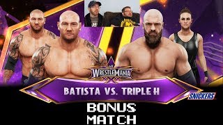 Bonus Match WWE 2K19  Batista vs Triple H [upl. by Esinek481]