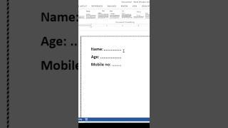 Creating Dotted Line for Paragraph Indentation in Word  Using Tab to Set FixedDistance Dot Line [upl. by Burra]