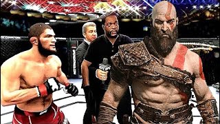 Ufc 4  Khabib Nurmagomedov Vs God War Ea Sports [upl. by Showker]