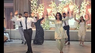 Wedding Reception Dance Performance 2023 Nouraiz x Alina Indian Bollywood dance QuickStyle Dance [upl. by Enicnarf]