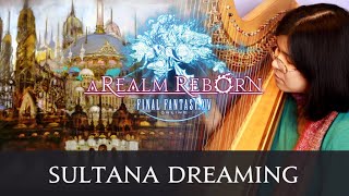 Sultana Dreaming Uldah Night Theme  FFXIV Harp CoverArrangement [upl. by Fabi]